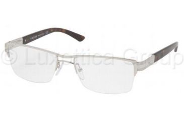 Image of Prada Eyeglasses PR74LV with Rx Prescription Lenses 1BC1O1-5117 - Silver 