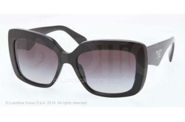 Image of Prada HANDBAG PR03QS Bifocal Prescription Sunglasses PR03QS-1AB0A7-55 - Lens Diameter 55 mm, Frame Color Black