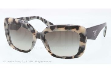 Image of Prada HANDBAG PR03QS Bifocal Prescription Sunglasses PR03QS-KAD4M1-55 - Lens Diameter 55 mm, Frame Color White Havana