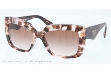 Image of Prada HANDBAG PR03QS Bifocal Prescription Sunglasses PR03QS-ROJ0A6-55 - Lens Diameter 55 mm, Frame Color Pink Havana