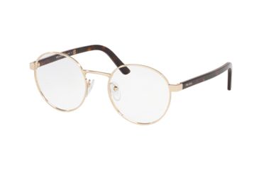 Image of Prada HERITAGE PR52XV Prescription Eyeglasses, 49mm, Pale Gold, PR52XV-ZVN1O1-49-SV