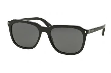 Image of Prada JOURNAL PR02RS Bifocal Prescription Sunglasses PR02RS-1AB1A1-57 - Lens Diameter 57 mm, Frame Color Black