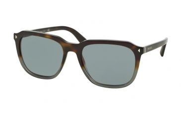 Image of Prada JOURNAL PR02RS Bifocal Prescription Sunglasses PR02RS-TKT3C2-57 - Lens Diameter 57 mm, Frame Color Dark Havana Grad Opal Grey