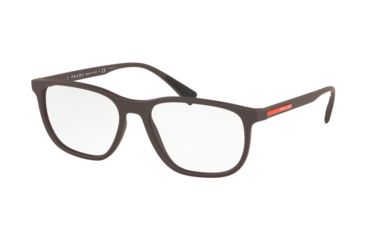 Image of Prada LIFESTYLE PS05LV Bifocal Prescription Eyeglasses, 53mm, Brown Rubber, PS05LV-VYY1O1-53-BI