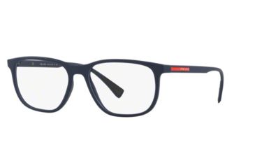 Image of Prada LIFESTYLE PS05LV Bifocal Prescription Eyeglasses, 53mm, Blue Rubber, PS05LV-2881O1-53-BI