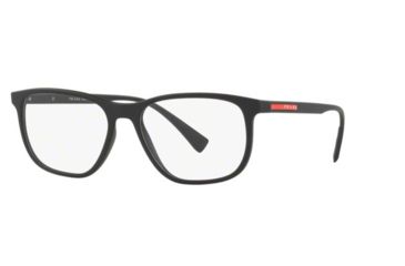 Image of Prada LIFESTYLE PS05LV Bifocal Prescription Eyeglasses, 53mm, Black Rubber, PS05LV-DG01O1-53-BI