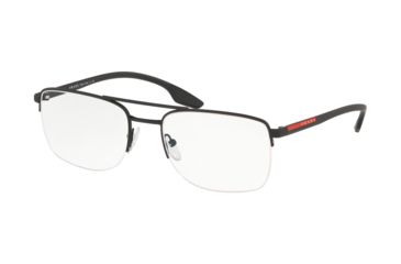 Image of Prada LIFESTYLE PS51MV Eyeglass Frames DG01O1-53 - Black Rubber