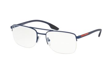 Image of Prada LIFESTYLE PS51MV Eyeglass Frames TFY1O1-53 - Blue Rubber