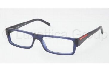 Image of Prada Linea Rosa Eyeglass Frames PS01AV IAW1O1-5115 - Matte Blue Frame