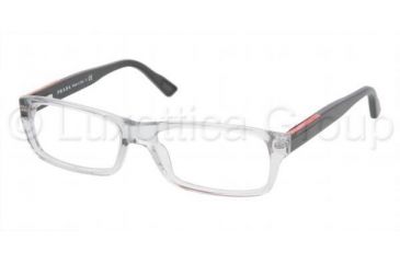 Image of Prada Linea Rosa Eyeglasses PS11AV with Lined Bifocal Rx Prescription Lenses AAA1O1-5516 -