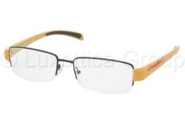 Image of Prada Linea Rosa Eyeglasses PS55AV with Rx Prescription Lenses 7AX1O1-5117 - Black 