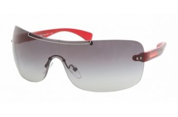 Image of Prada Linea Rosa PS 02MS Sunglasses Styles - Top Currant-Fire Frame / Gray Gradient Lenses, ZYA3M1-0136