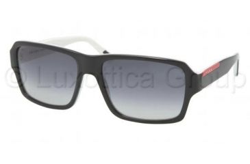 Image of Prada Linea Rosa PS 05LS Sunglasses Styles - Top Black/Talc Gray Gradient Frame, AAM3M1-6017