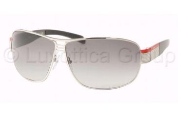 Image of Prada Linea Rosa PS 50HS Sunglasses Styles - Silver Frame / Gray Gradient Lenses, 1BC3M1-6809
