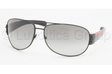 Image of Prada Linea Rosa PS 52GS Sunglasses Styles - Demi-Shiny Black Frame / Gray Gradient Lenses, 1BO3M1-6515