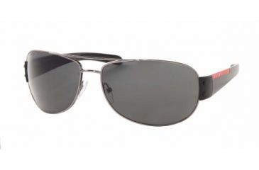 Image of Prada Linea Rosa PS 52GS Sunglasses Styles - Gunmetal Frame / Gray Lenses, 5AV1A1-6515
