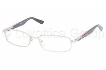 Image of Prada Linea Rosa PS54BV Progressive Eyeglasses - Silver Demi Matte Demo Lens Frame / 52 mm Prescription Lenses, 1AP1O1-5216