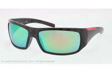 Image of Prada Linea Rosa Prescription Sunglasses PS01LS PS01LS-1AB1M2-65 - Lens Diameter 65 mm, Frame Color Black