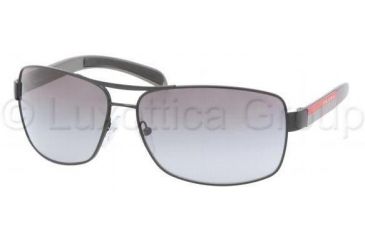 Image of Prada Linea Rosa Sunglasses PS54IS 1BO3M1-6514 - Demi Shiny Black Gray Gradient