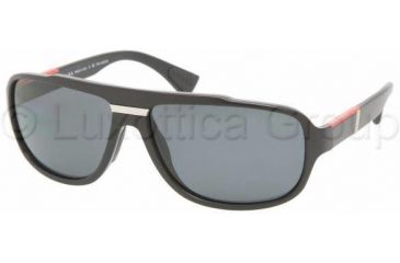 Image of Prada Linea Rossa PS04MS Sunglasses 1BO5Z1-6314 - Demi Matte Black Polarized Gray