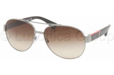Image of Prada Linea Rossa PS52MS Sunglasses 5AV6S1-6015 - Gunmetal Brown Gradient