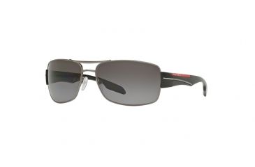 Image of Prada PS53NS Progressive Prescription Sunglasses PS53NS-5AV5W1-65 - Lens Diameter 65 mm, Frame Color Gunmetal