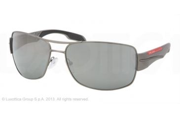 Image of Prada PS53NS Progressive Prescription Sunglasses PS53NS-7CQ7W1-65 - Lens Diameter 65 mm, Lens Diameter 65 mm, Frame Color Gunmetal Demi Shiny