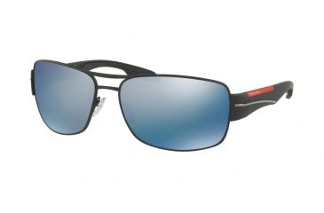 Image of Prada PS53NS Progressive Prescription Sunglasses PS53NS-DG02E0-65 - Lens Diameter 65 mm, Frame Color Black Rubber