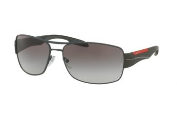 Image of Prada PS53NS Progressive Prescription Sunglasses PS53NS-UFI0A7-65 - Lens Diameter 65 mm, Frame Color Green Rubber