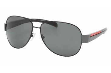 Image of Prada Linea Rosa PS51LS SV Prescription Sunglasses - Black Frame / 59 mm Prescription Lenses, 7AX1A1-5914