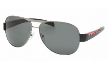 Image of Prada Linea Rosa PS51LS SV Prescription Sunglasses - Gunmetal Frame / 59 mm Prescription Lenses, 5AV1A1-5914