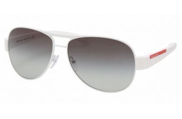 Image of Prada Linea Rosa PS51LS SV Prescription Sunglasses - White Frame / 59 mm Prescription Lenses, 7BA3M1-5914