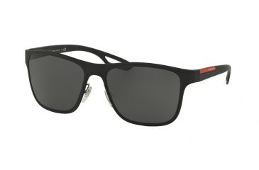 Image of Prada LJ SILVER PS56QS Single Vision Prescription Sunglasses PS56QS-DG01A1-56 - Lens Diameter 56 mm, Frame Color Black Rubber