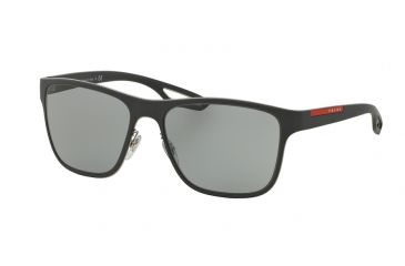 Image of Prada LJ SILVER PS56QS Single Vision Prescription Sunglasses PS56QS-TIG3C2-56 - Lens Diameter 56 mm, Frame Color Grey Rubber