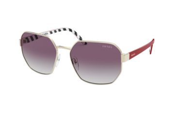 Image of Prada MILLENNIALS PR54XS Sunglasses ZVN4W1-59 - , Clear Gradient Dark Violet Lenses