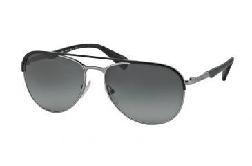 Image of Prada MINIMAL CONCEPT PR51QS Progressive Prescription Sunglasses PR51QS-GAQ2D0-59 - Lens Diameter 59 mm, Frame Color Matte Black/Gunmetal