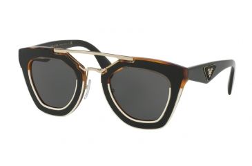 Image of Prada ORNATE PR14SS Bifocal Prescription Sunglasses PR14SS-VHB5S0-49 - Lens Diameter 49 mm, Frame Color Ivory Havana