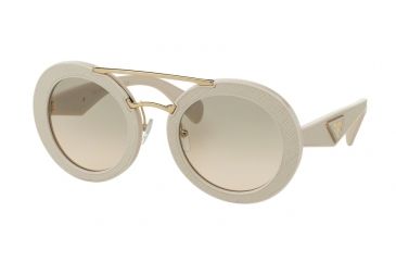 Image of Prada ORNATE PR15SS Bifocal Prescription Sunglasses PR15SS-UFP3H2-53 - Lens Diameter 53 mm, Frame Color Ivory