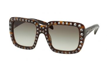 Image of Prada ORNATE PR30QS Sunglasses 2AU0A7-56 - Havana Frame, Grey Gradient Lenses