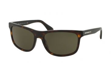 Image of Prada PLAQUE PR15RS Single Vision Prescription Sunglasses PR15RS-HAQ4J1-60 - Lens Diameter 60 mm, Frame Color Matte Havana