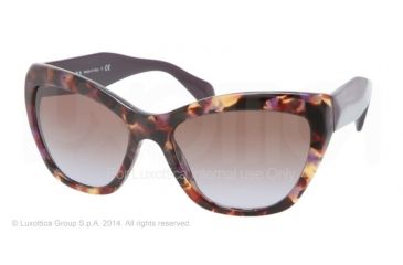 Image of Prada POEME PR02QS Bifocal Prescription Sunglasses PR02QS-PDN6P1-56 - Lens Diameter 56 mm, Frame Color Spotted Havana Violet