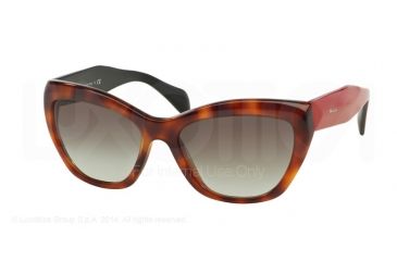 Image of Prada POEME PR02QS Bifocal Prescription Sunglasses PR02QS-TKR0A7-56 - Lens Diameter 56 mm, Frame Color Havana