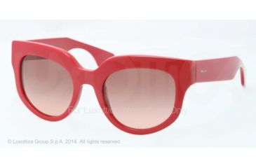 Image of Prada POEME PR07QS Bifocal Prescription Sunglasses PR07QS-RO20A5-51 - Lens Diameter 51 mm, Frame Color Top Red/orange