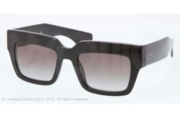 Image of Prada POEME PR28PS Single Vision Prescription Sunglasses PR28PS-1AB0A7-51 - Lens Diameter 51 mm, Lens Diameter 51 mm, Frame Color Black