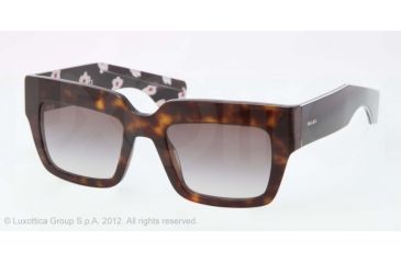 Image of Prada POEME PR28PS Single Vision Prescription Sunglasses PR28PS-2AU0A7-51 - Lens Diameter 51 mm, Lens Diameter 51 mm, Frame Color Havana