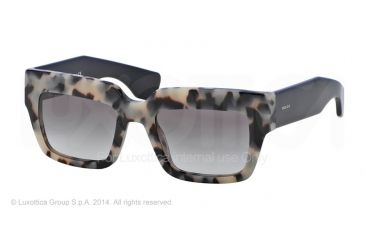 Image of Prada POEME PR28PS Single Vision Prescription Sunglasses PR28PS-KAD0A7-51 - Lens Diameter 51 mm, Frame Color White Havana