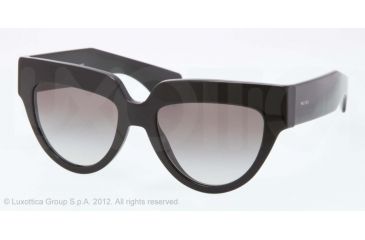 Image of Prada POEME PR29PS Single Vision Prescription Sunglasses PR29PS-1AB0A7-52 - Lens Diameter 52 mm, Lens Diameter 52 mm, Frame Color Black