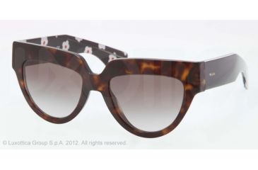 Image of Prada POEME PR29PS Single Vision Prescription Sunglasses PR29PS-2AU0A7-52 - Lens Diameter 52 mm, Lens Diameter 52 mm, Frame Color Havana