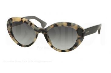 Image of Prada PORTRAIT PR15QS Single Vision Prescription Sunglasses PR15QS-KAD3M1-53 - Lens Diameter 53 mm, Frame Color White Havana