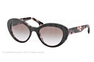 Image of Prada PORTRAIT PR15QS Single Vision Prescription Sunglasses PR15QS-ROL0A6-53 - Lens Diameter 53 mm, Frame Color Top Brown/pink Havana